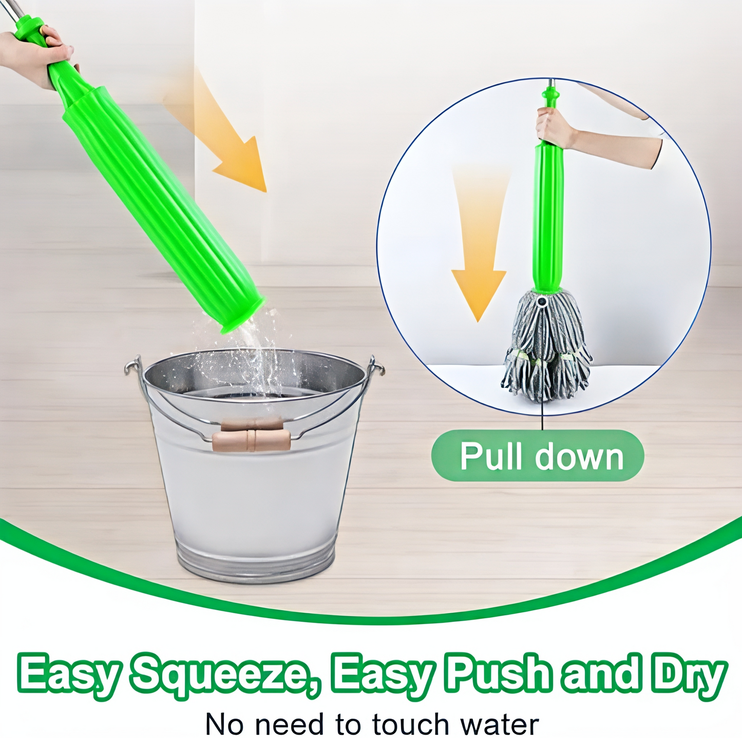 Easy Self-Twisting Water Rotating Mop 🧹