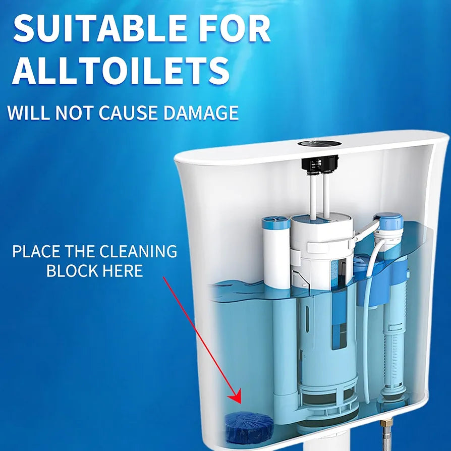 Automatic & Easy toilet cleaner tablets pack of (10ps)