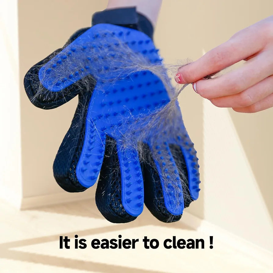 Pet Grooming Glove - Gentle Deshedding Brush