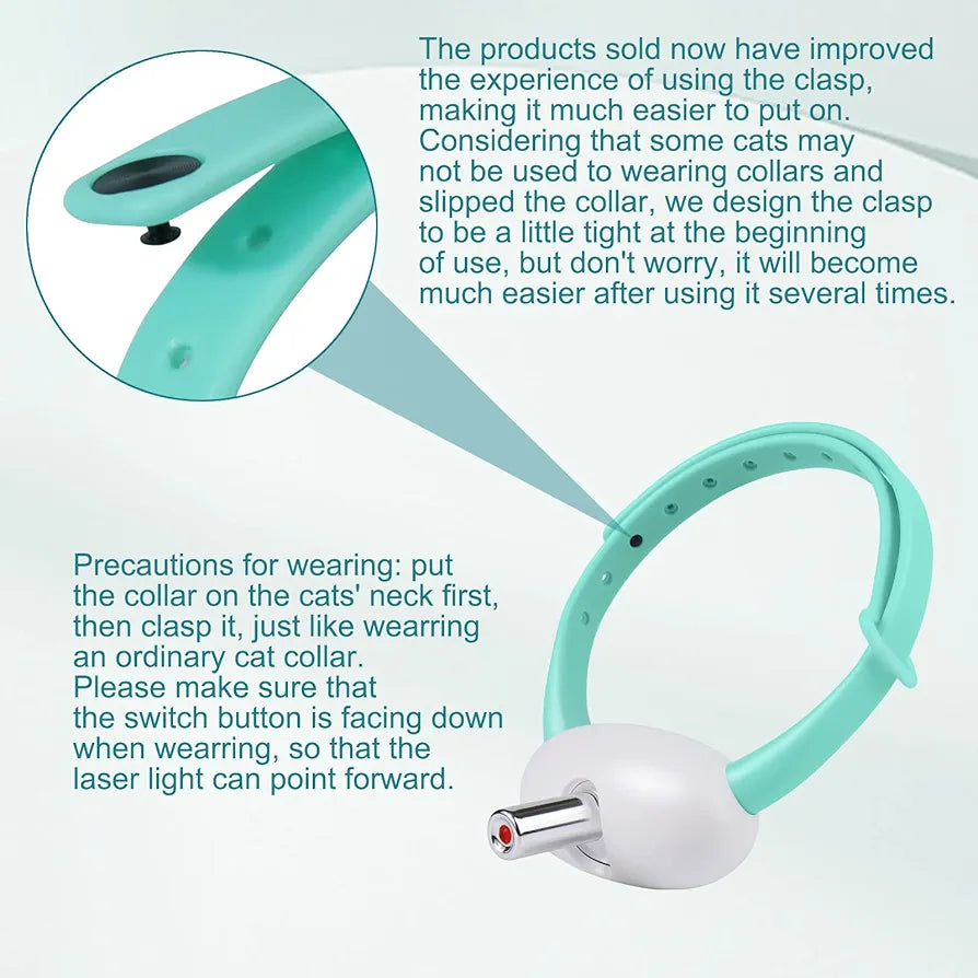 Pet Laser Collar Self Teasing Toy