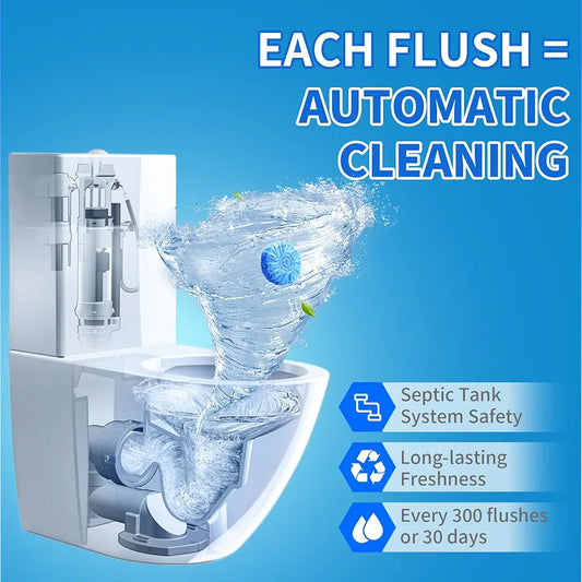 Automatic & Easy toilet cleaner tablets pack of (10ps)