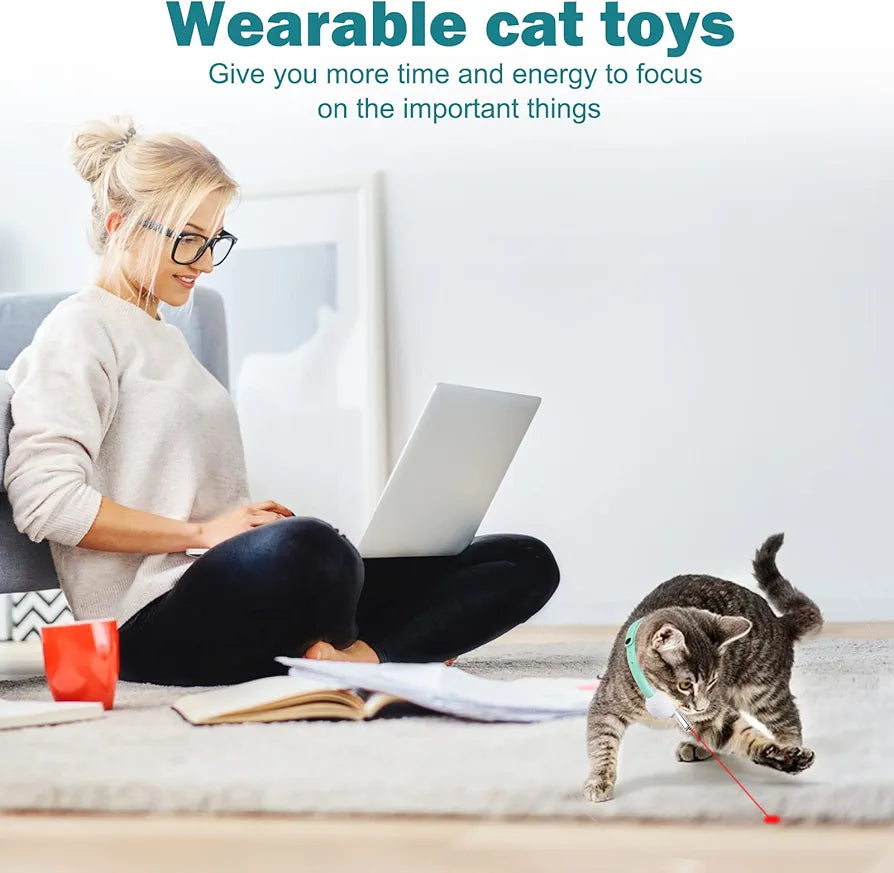 Pet Laser Collar Self Teasing Toy