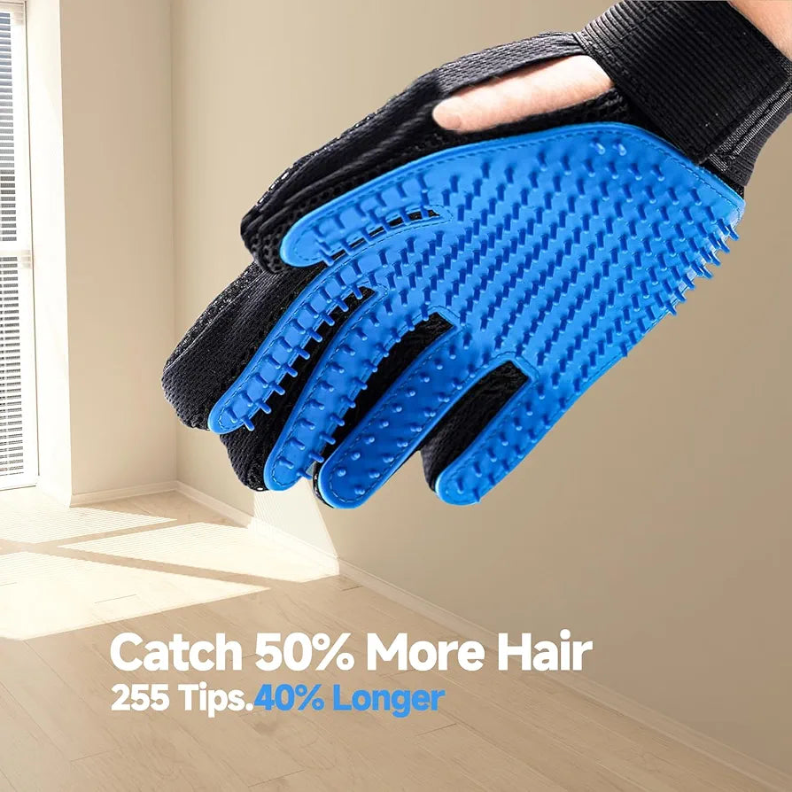 Pet Grooming Glove - Gentle Deshedding Brush