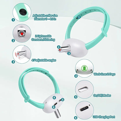 Pet Laser Collar Self Teasing Toy